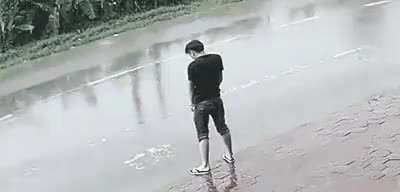 One of many reasons while urinating in public is a horrible idea.
