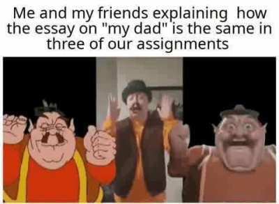 we got the same dad. WAIT!!!