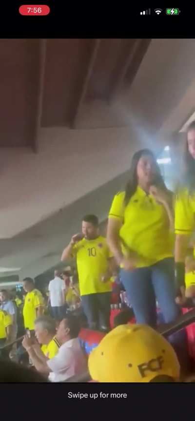 Todo el estadio gritando 