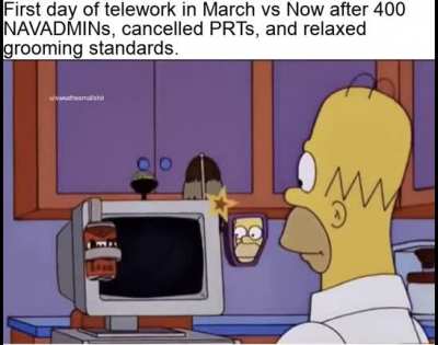 Assuming you’re lucky enough to have telework at your command.