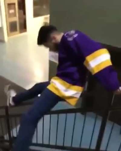Sliding down flying shoe
