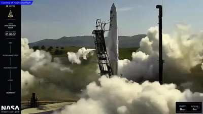 The rocket did what
