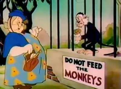Do not feed the monkeys