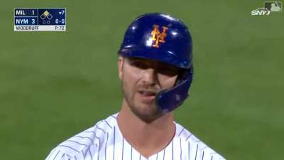 [Highlight] Pete Alonso with a 2-run double to give the Mets the lead in the 7th. Diesel Donnie approves