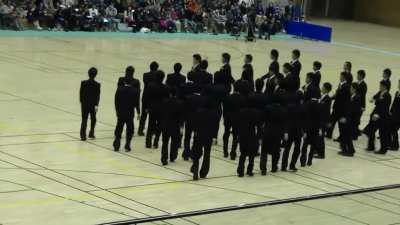 Precision walking in japan..