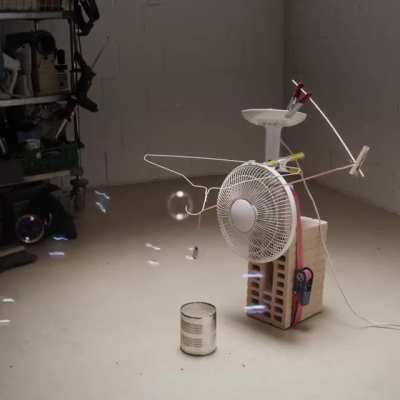just a homemade bubble machine