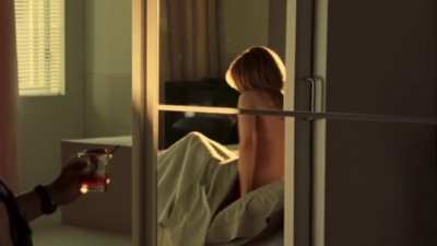 Michelle Monaghan strips out of her little Santa dress in Kiss Kiss Bang Bang. 2005