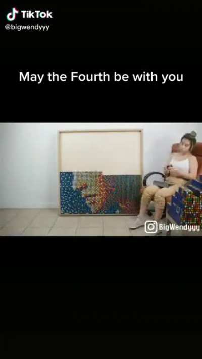 Star Wars Rubik's Cube Portrait