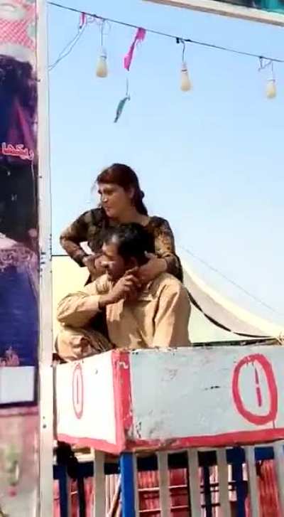 pakistani woman trying to make him suck in public