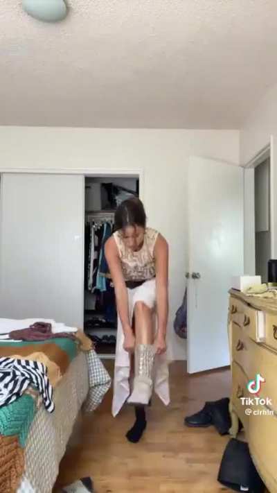 Getting dressed