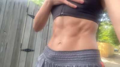 After a run 