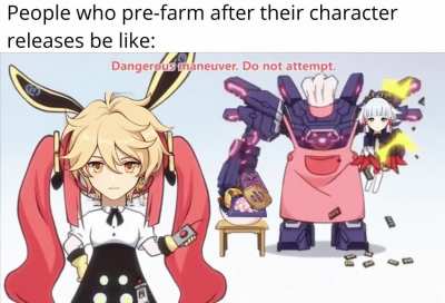 Ironically wasn't able to pre-farm for Ayaka however.
