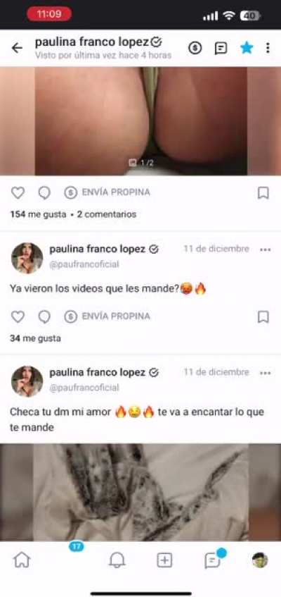 completamente todo videos fotos de Paula Franco y Majo Pérez todo el contenodo más actua<wbr>lizac<wbr>iones en 75 pesos info por vía WhatsApp +52 663 210 0189 para colegas mexicanos