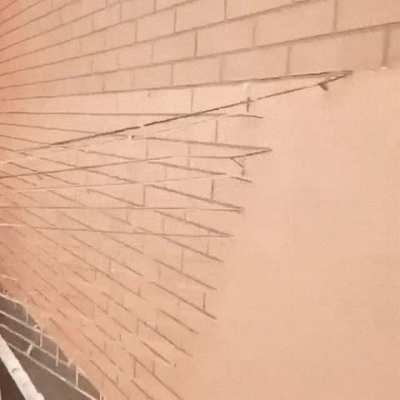 Making of a fake-brick wall