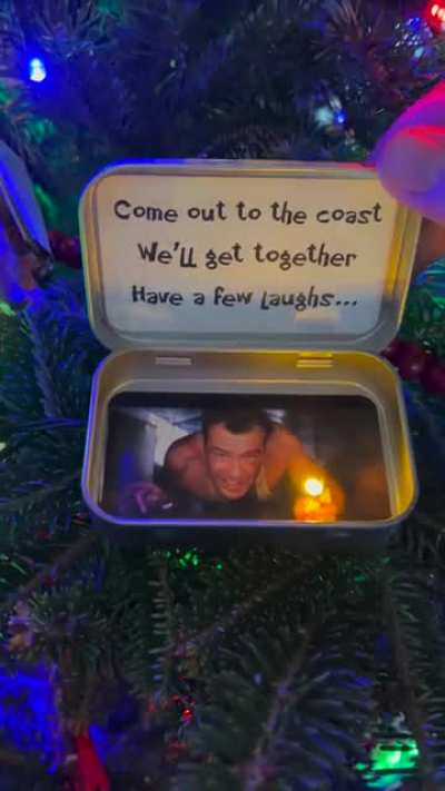 It's Christmas, Theo. It's the time of miracles.