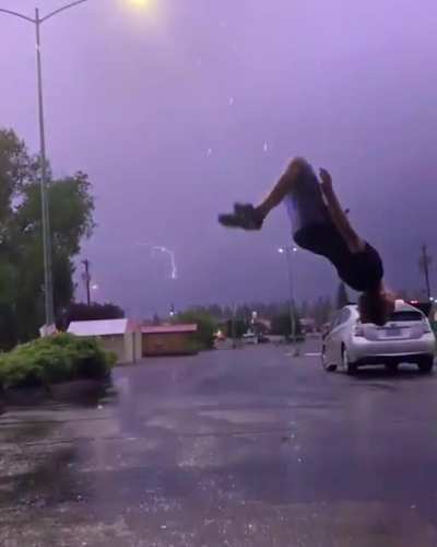 Backflip approved by Zeus.
