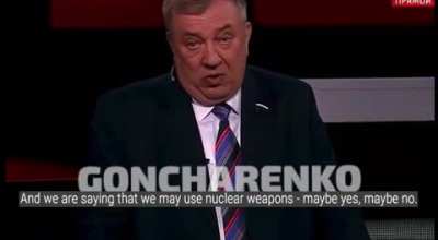 Russian TV propagandist threatens to bomb the Netherlands and to make Europe freeze to death