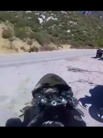 Bikers crash into a group of people