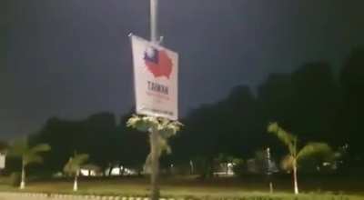 [Aditya Raj Kaul] BREAKING: Posters wishing Taiwan a happy National Day come up outside Embassy of China in New Delhi, India. Posters put by India’s ruling party BJP leader tajinderbagga. Chinese embassy had earlier threatened Indian media with a diktat t