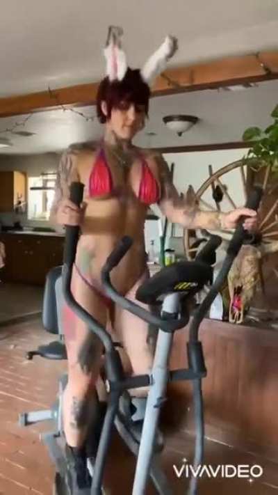 Happy Easter from the Cardio Bunny - Autumn Ivy
