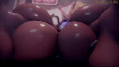 D.va & Kiriko (Sound update) (Poli<wbr>shed-<wbr>jade-<wbr>bell) [Overwatch]