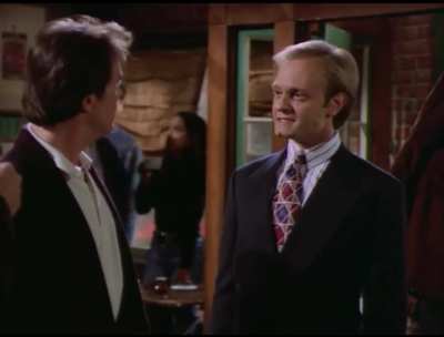In another life, minus his allergies and phobias, Dr. Niles Crane may have found a great career as a soccer player.