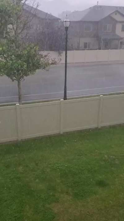 Some of the hardest rain I have seen.