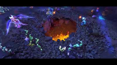 Venge flies off the screen after the Ancient falls with the new Arcana