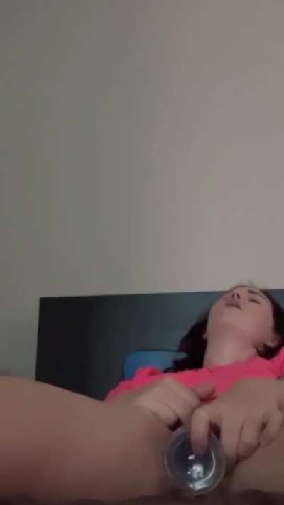 Brunette MILF Fucks Herself Quietly 
