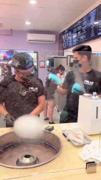 Polar Playground in Ca. makes some wild cotton candy designs