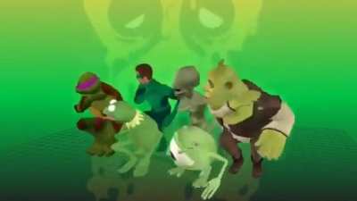 Shrek and friends