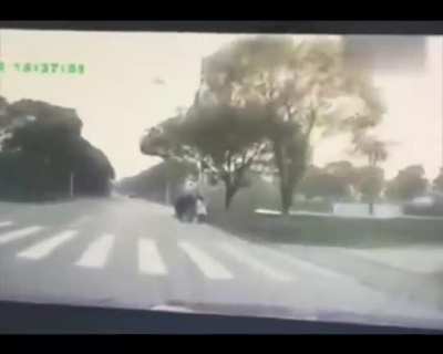 He got a strike!