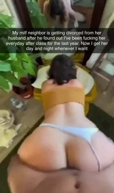 Turning the innocent MILF neighbor into your personal fuck toy ruined her marriage