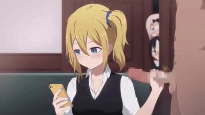 Ai Hayasaka handjob while on social media