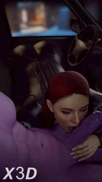 Black Widow sucking dick (X3D) [Marvel]