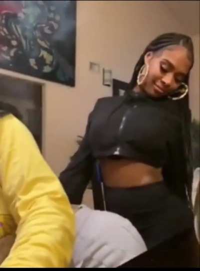 On her friend 