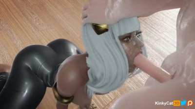 Qiyana Face Fuck (KinkyCat3D)