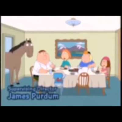 The horse is here