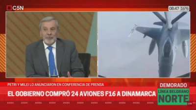 Argentina celébra que después de décadas de desmantelamiento finalmente se está equipando a las FAA. Mientras tanto en C5N: