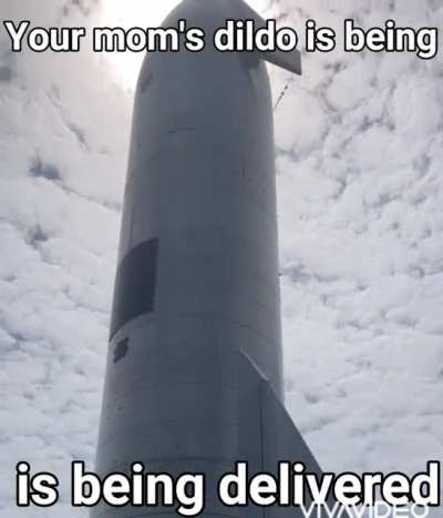 Your mama so fat. They had to make a rocket size dildo