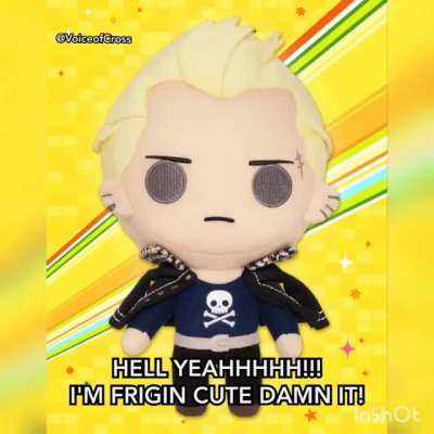 Kanji likes being a marketable plushie (anime_brother on twitter)