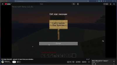 I love watching the sunrise with Etho