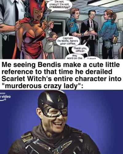 Byrne did it first, but Bendis did it worst.