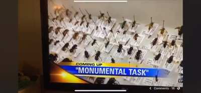 On the news