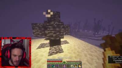 Pewdiepie nearly dies in Minecraft Hardcore