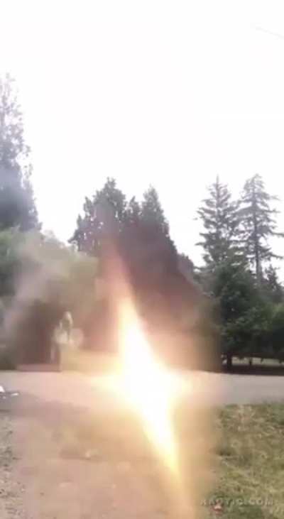 Putting fireworks inside of a microwave...