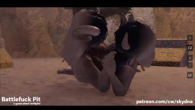 [Battlefuck Pit] Ritual combat in the sand pit