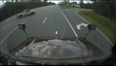 Checking to see traffic is clear before crossing an intersection? Nah they'll surely see me instead!