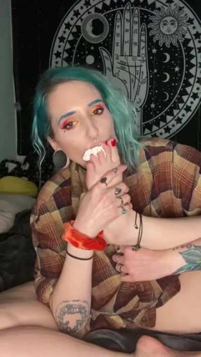 I love to make you watch and if you’re good I might reward you with a taste