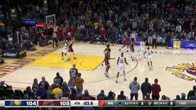 [Highlight] Jarrett Allen blocks Sabonis three point attempt in the final seconds of the game! Cavs win!